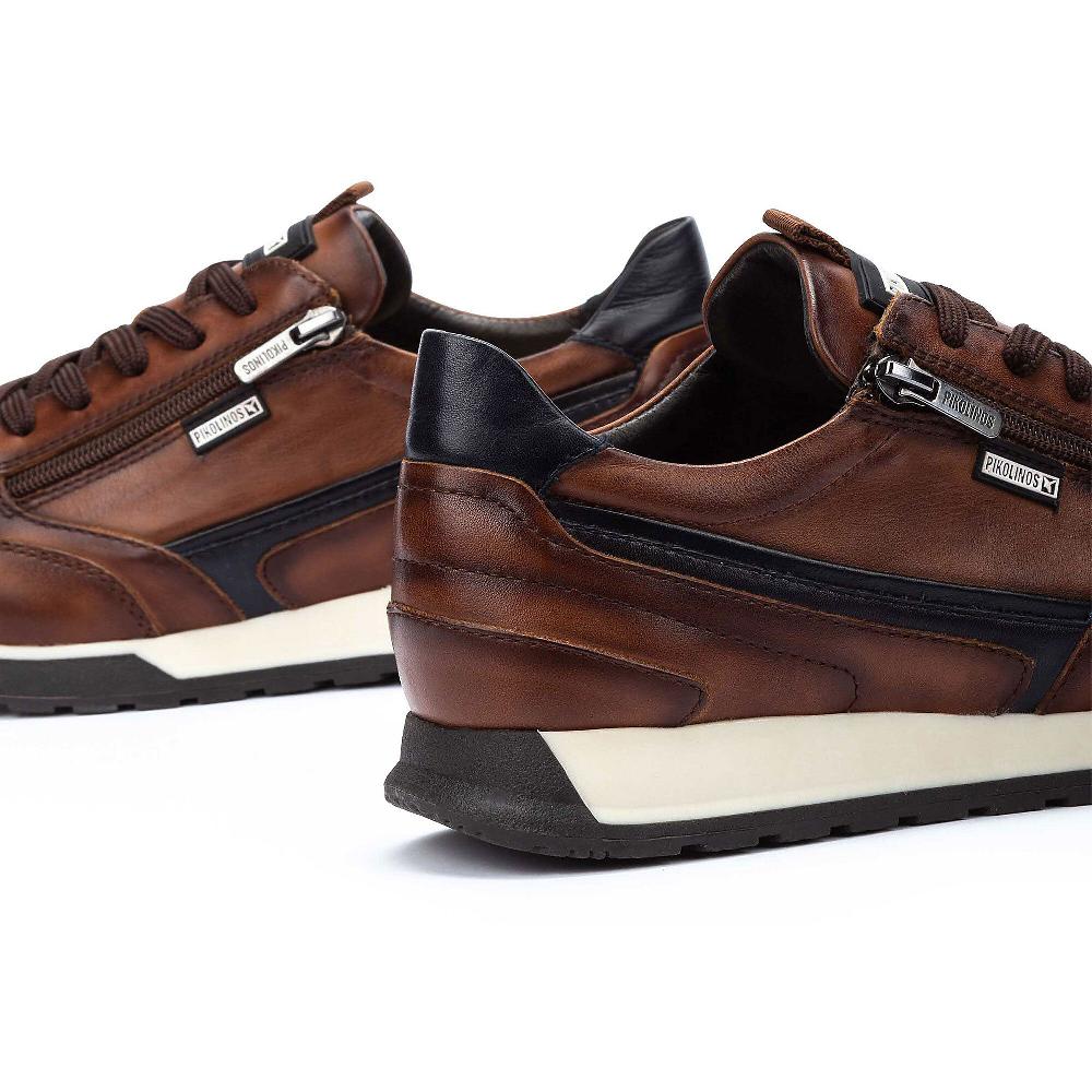 QVC Pikolinos Sneaker Da Uomo In Pelle Con Zip Laterale E MemoryFoam