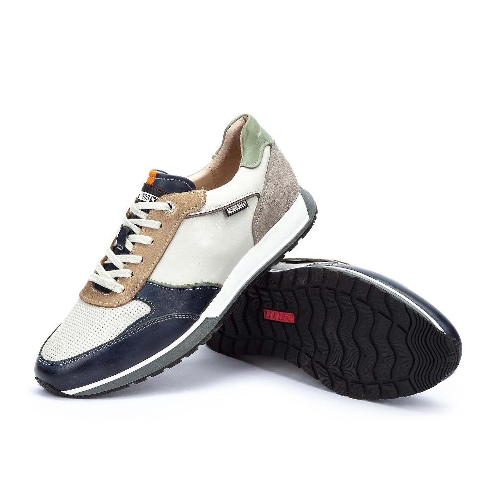QVC Pikolinos Sneaker Da Uomo In Pelle Soletta Removibile Memory Foam