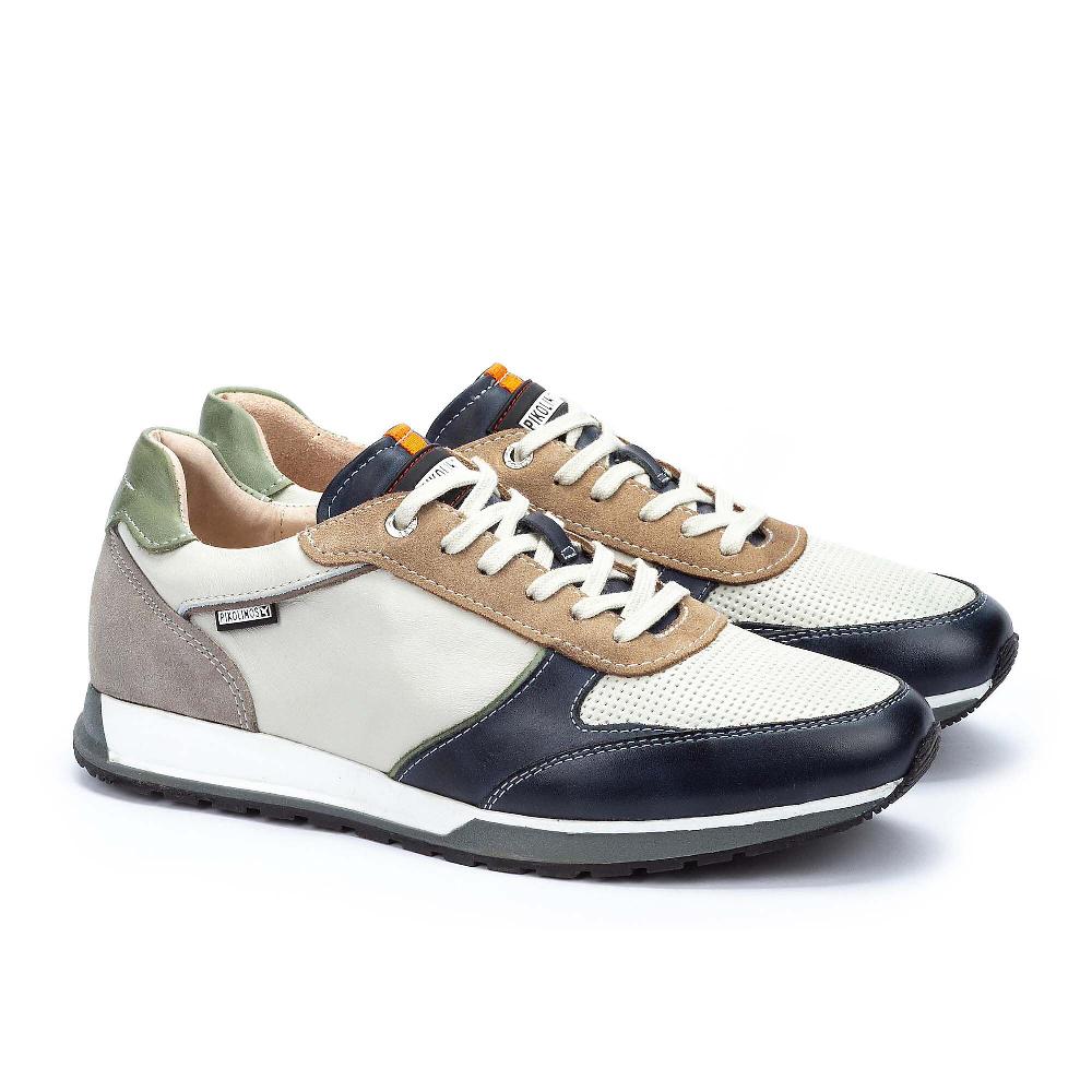 QVC Pikolinos Sneaker da uomo in pelle Soletta removibile Memory Foam