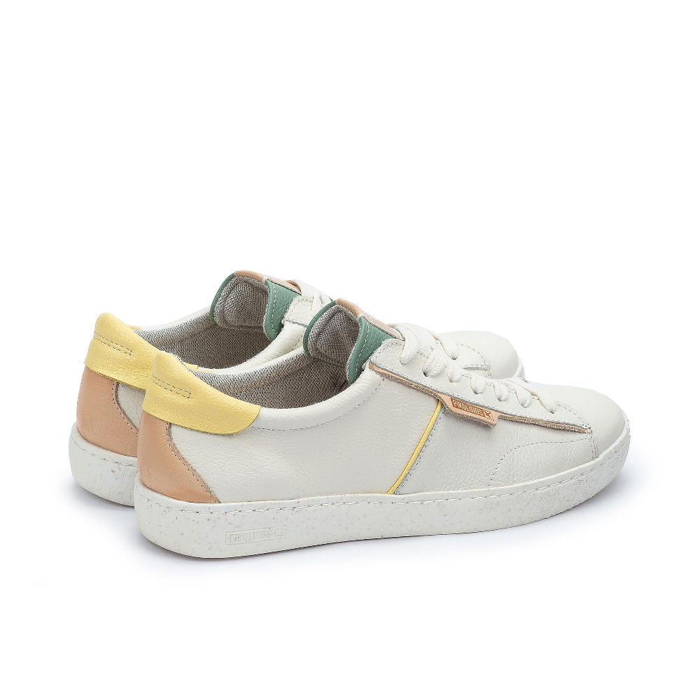 QVC Pikolinos Sneaker In Pelle Cuciture A Vista Memory Foam Suola 2 5 Cm