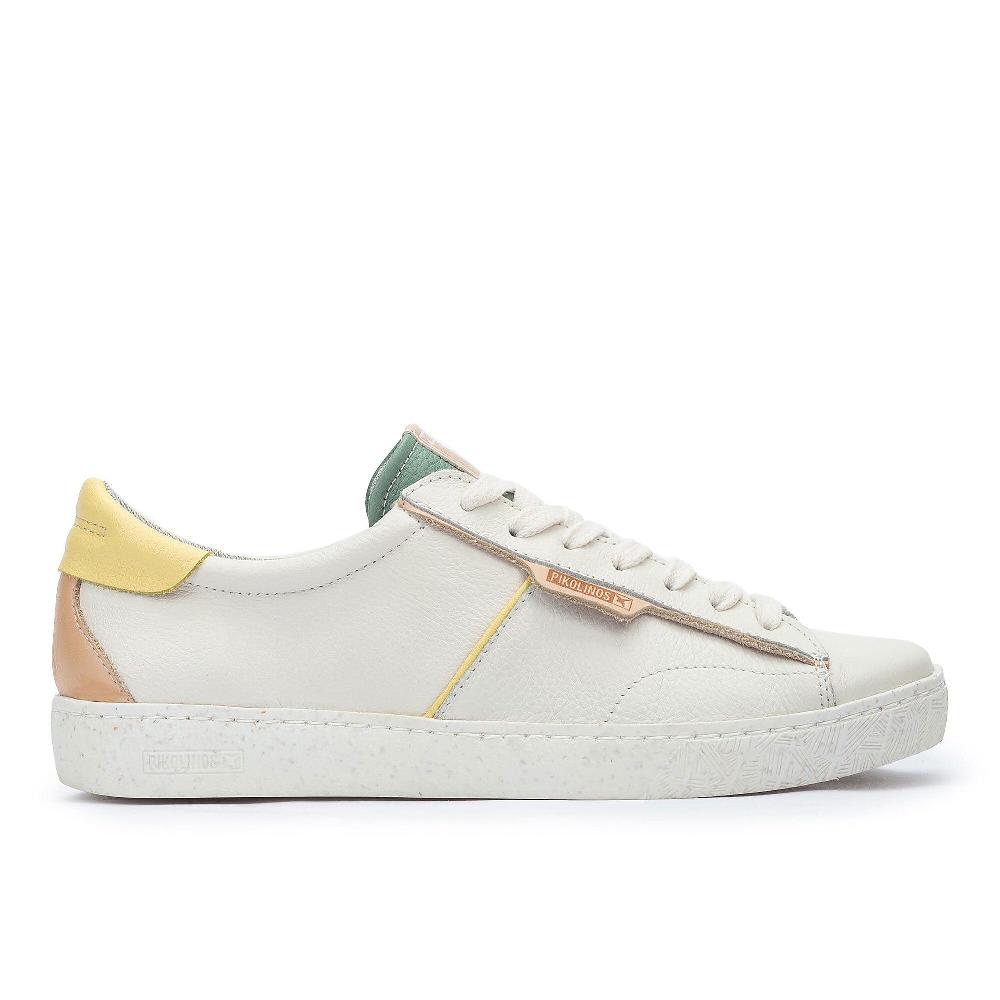 QVC Pikolinos Sneaker In Pelle Cuciture A Vista Memory Foam Suola 2 5 Cm
