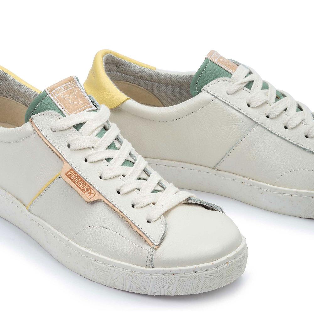 QVC Pikolinos Sneaker In Pelle Cuciture A Vista Memory Foam Suola 2 5 Cm