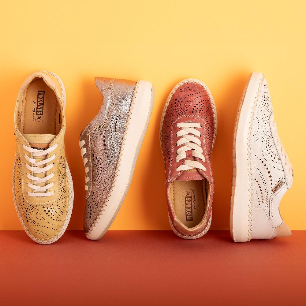QVC Pikolinos Sneaker in pelle Motivo laserato Suola 3 cm