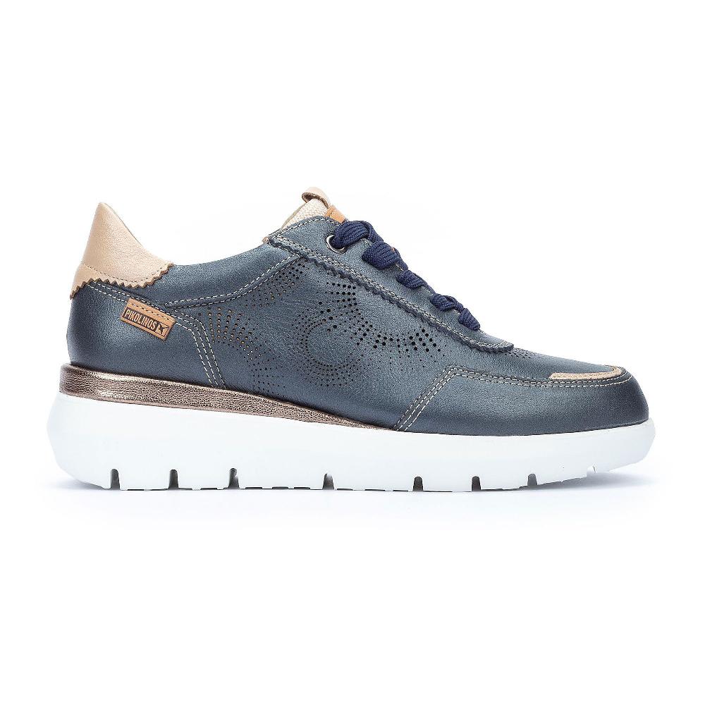 QVC Pikolinos Sneaker Traforata Con Lacci Fantasia Zeppa 5cm