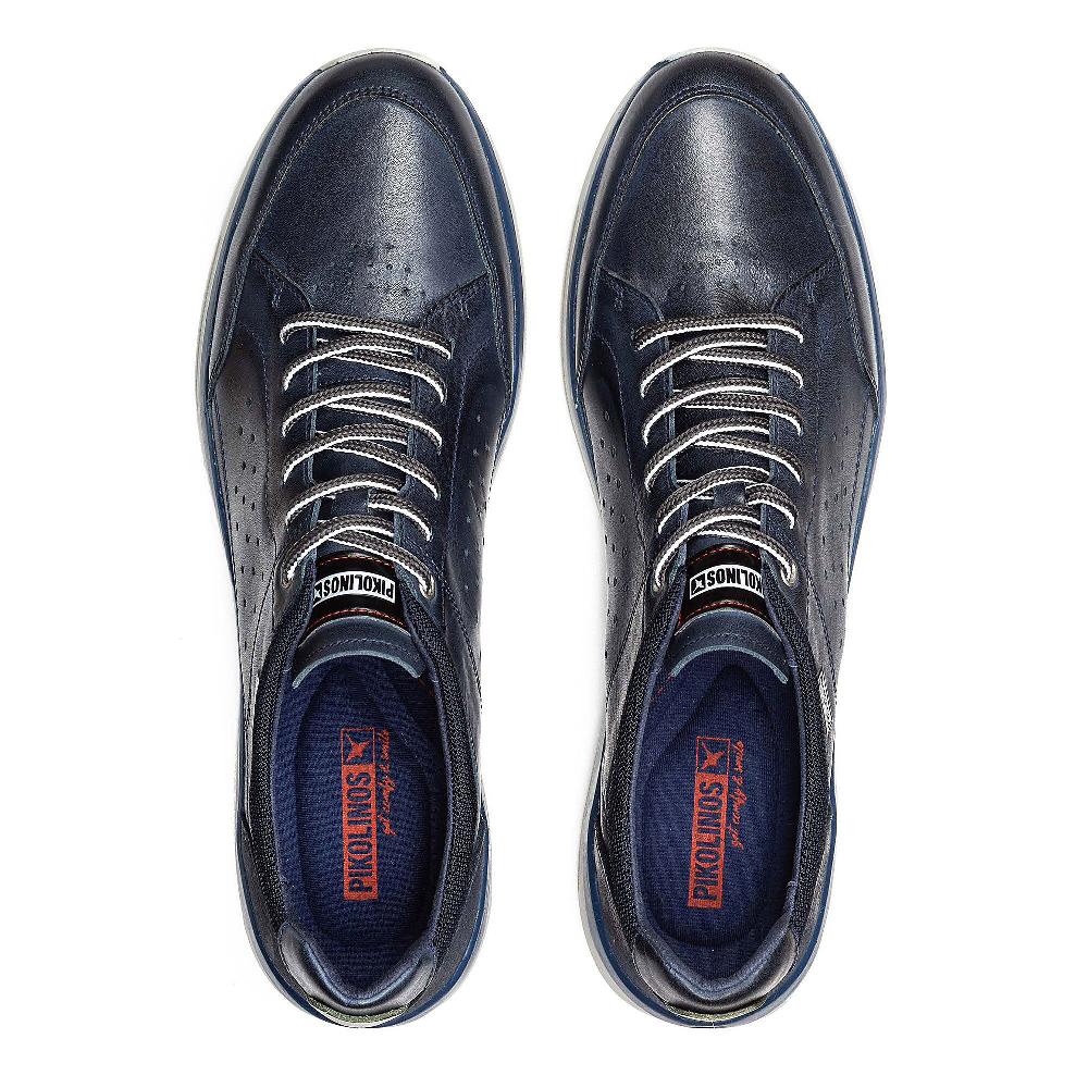 QVC Pikolinos Sneaker Uomo In Pelle Con Traforatura Laterale