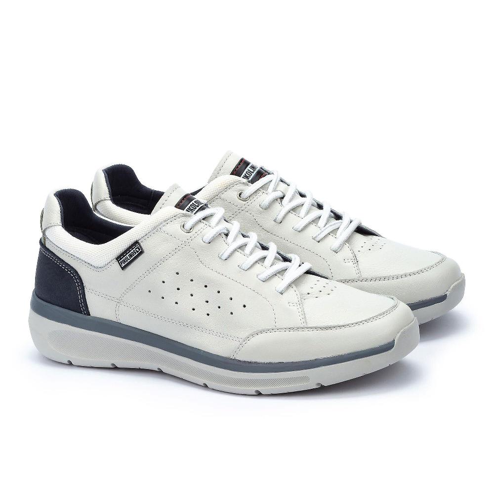 QVC Pikolinos Sneaker uomo in pelle con traforatura laterale