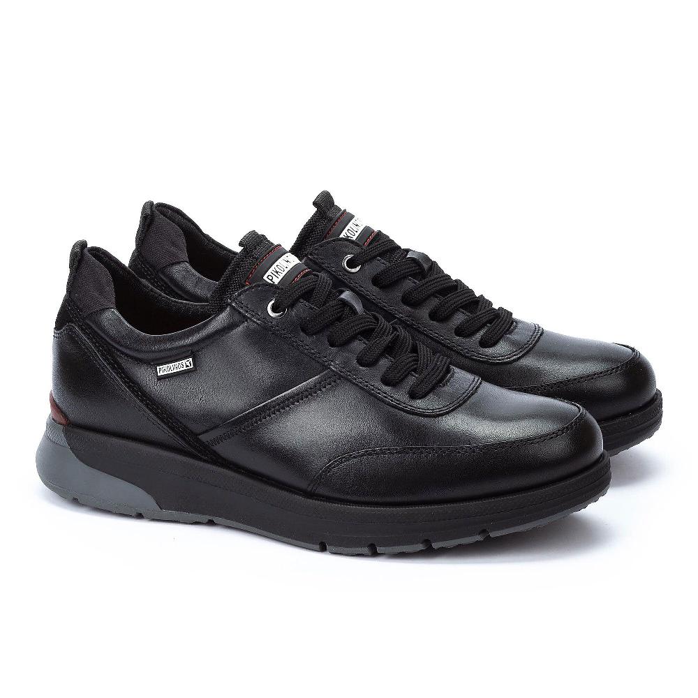 QVC Pikolinos Sneakers da uomo in pelle con suola 3 5 cm
