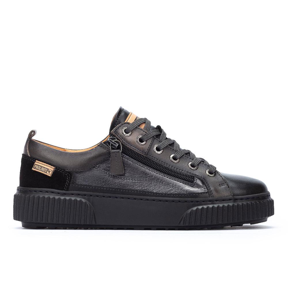 QVC Pikolinos Sneakers In Pelle Con Inserto Scamosciato
