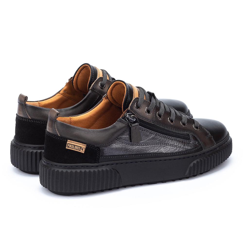 QVC Pikolinos Sneakers In Pelle Con Inserto Scamosciato