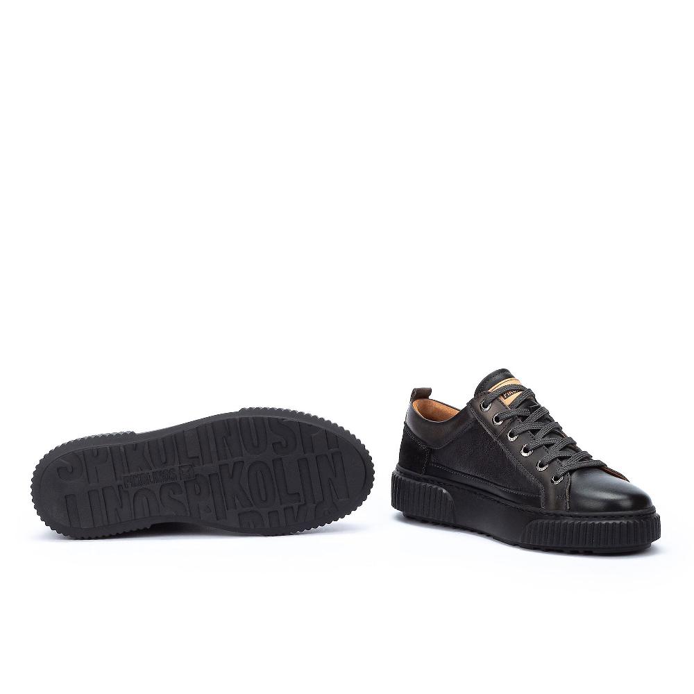 QVC Pikolinos Sneakers In Pelle Con Inserto Scamosciato