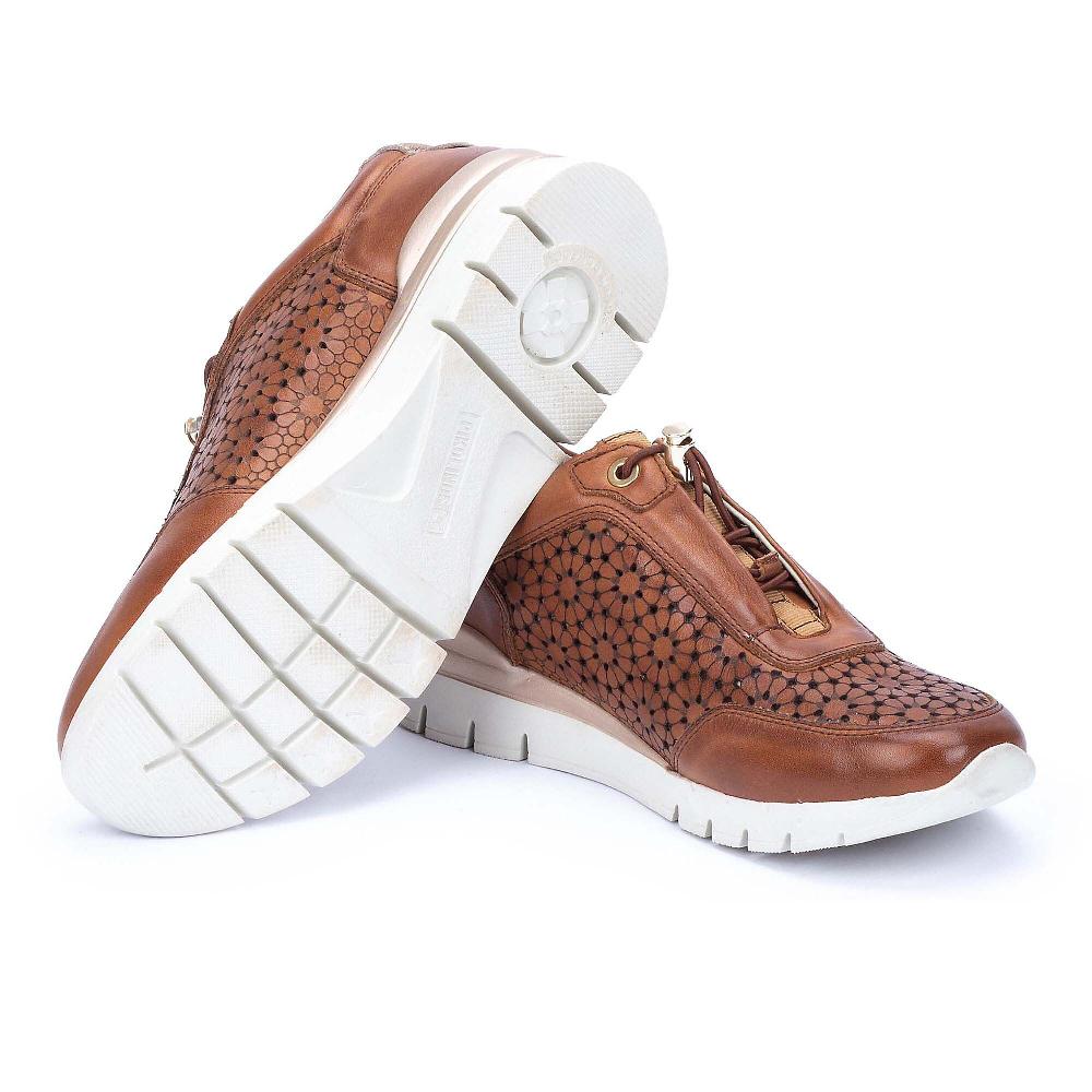QVC Pikolinos Sneakers In Pelle Con Lacci Elastici E Suola 3 Cm