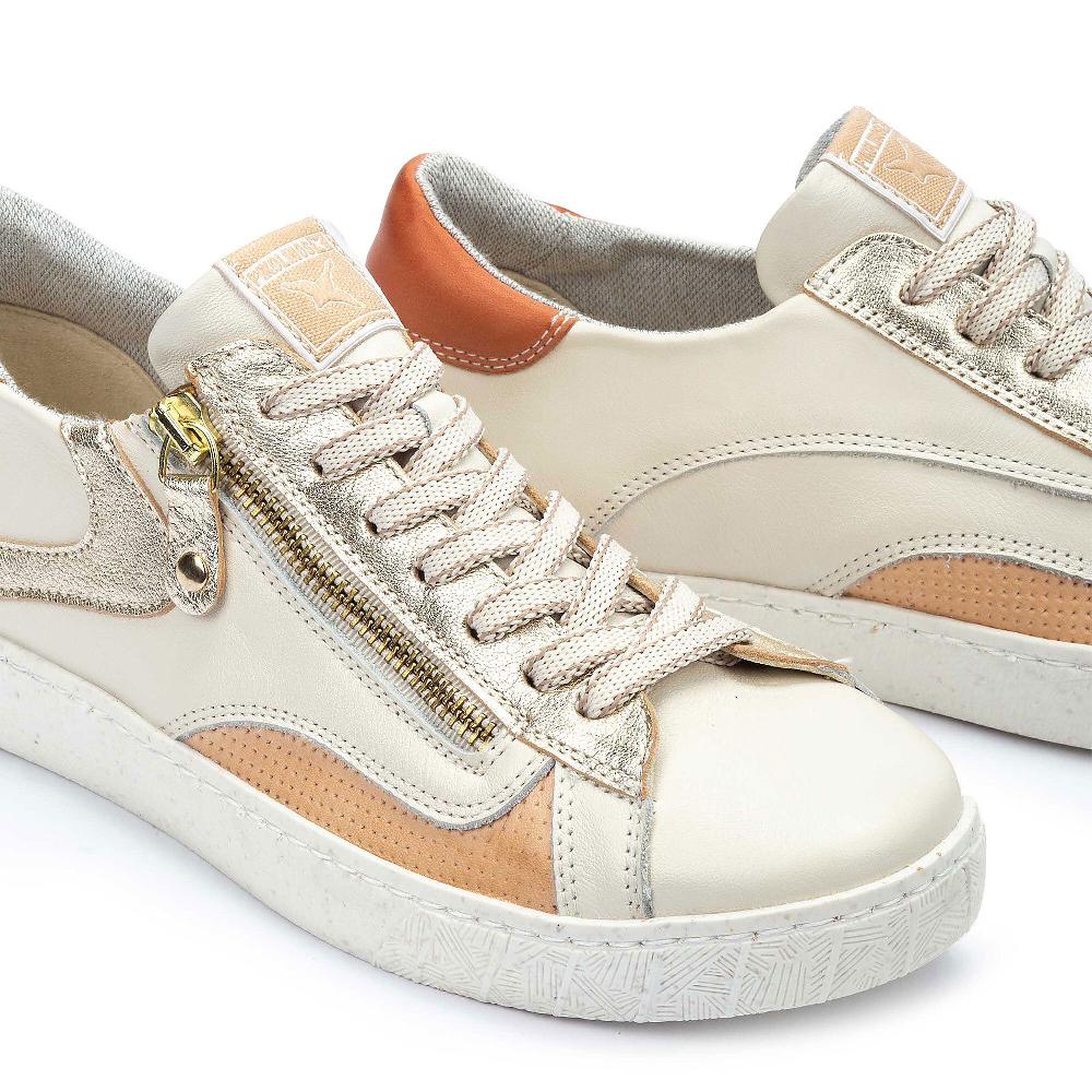 QVC Pikolinos Sneakers Stringate In Pelle Con Inserti A Contrasto