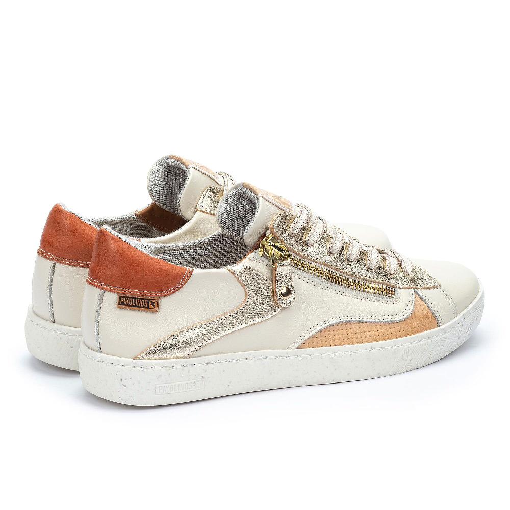 QVC Pikolinos Sneakers Stringate In Pelle Con Inserti A Contrasto