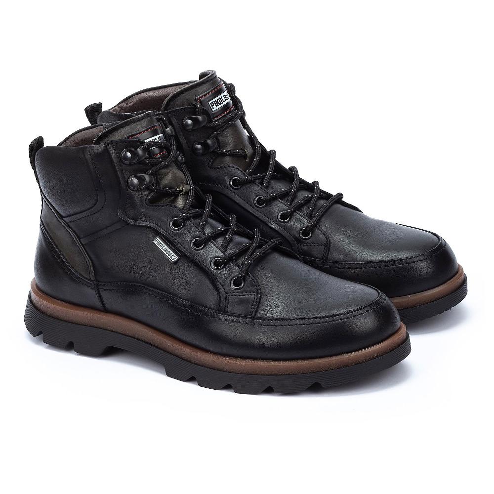 QVC Pikolinos Stivaletti da uomo stringati in pelle soletta removibile