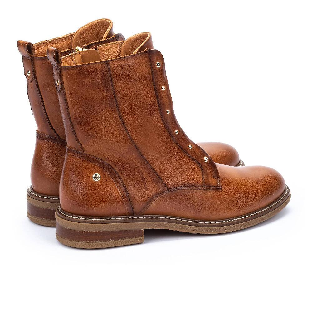 QVC Pikolinos Stivaletti In Pelle Con Borchie Decorative E Zip