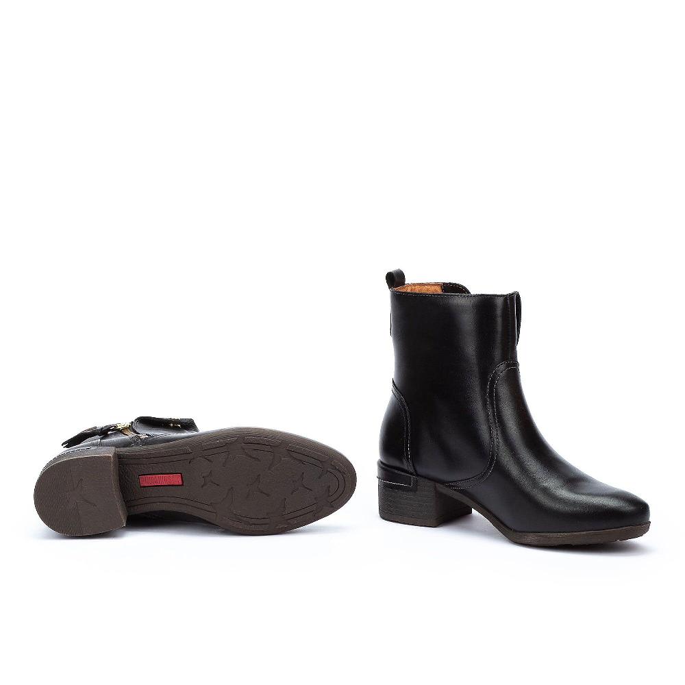 QVC Pikolinos Stivaletti In Pelle Con Cuciture A Vista Tacco 4cm