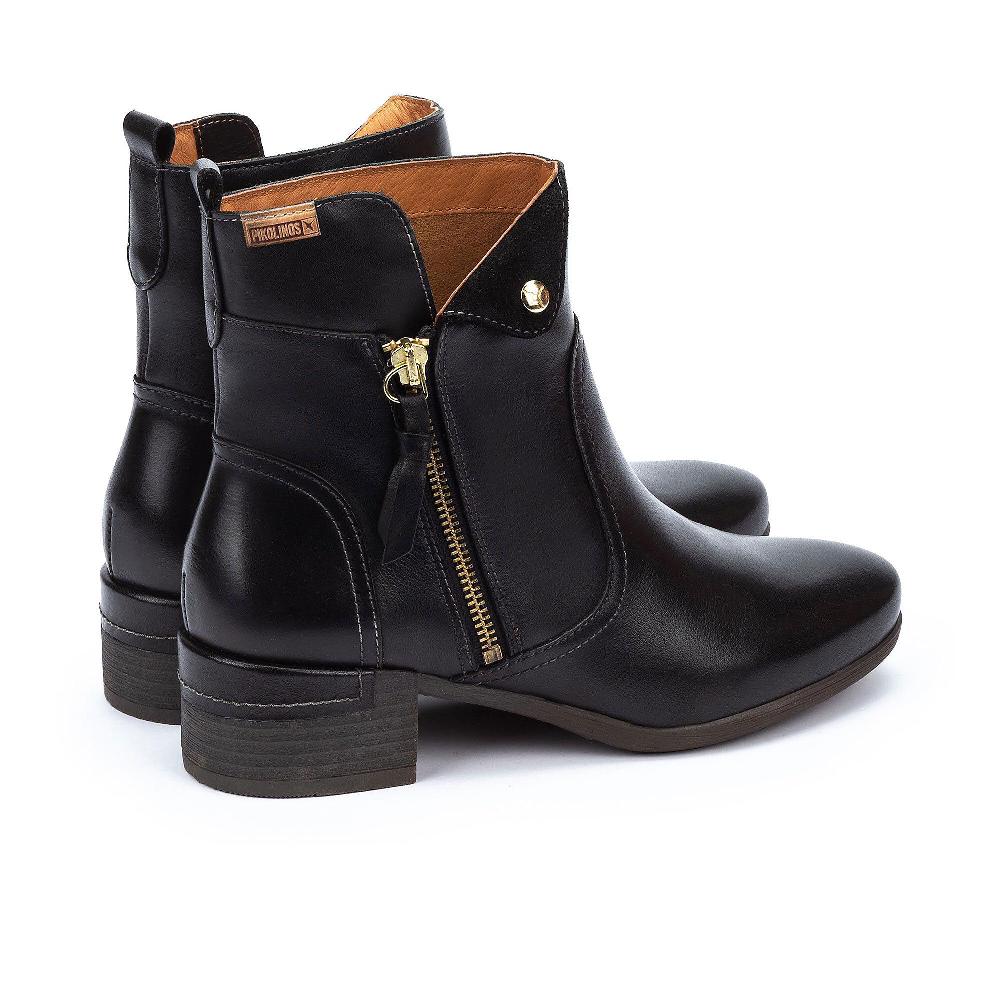 QVC Pikolinos Stivaletti In Pelle Con Cuciture A Vista Tacco 4cm