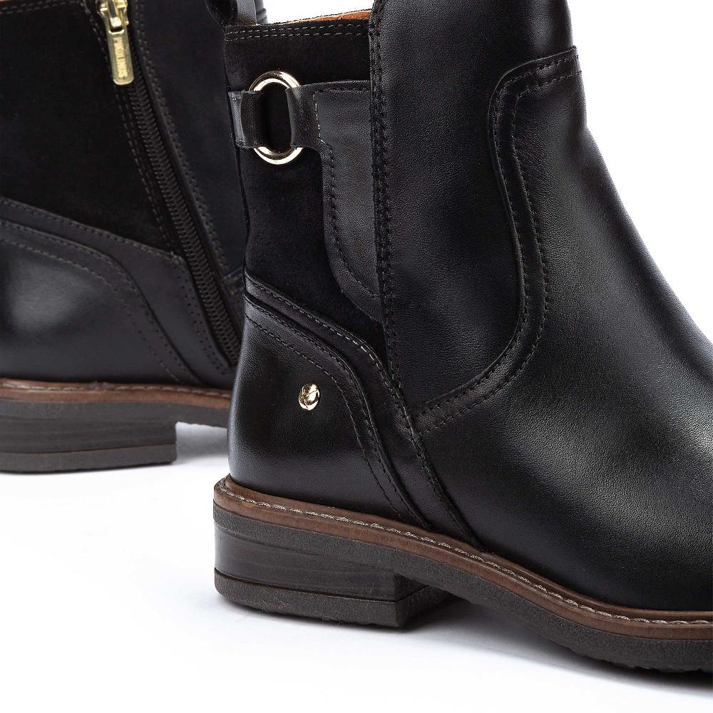 QVC Pikolinos Stivaletti In Pelle Con Inserti Scamosciati Tacco 3cm
