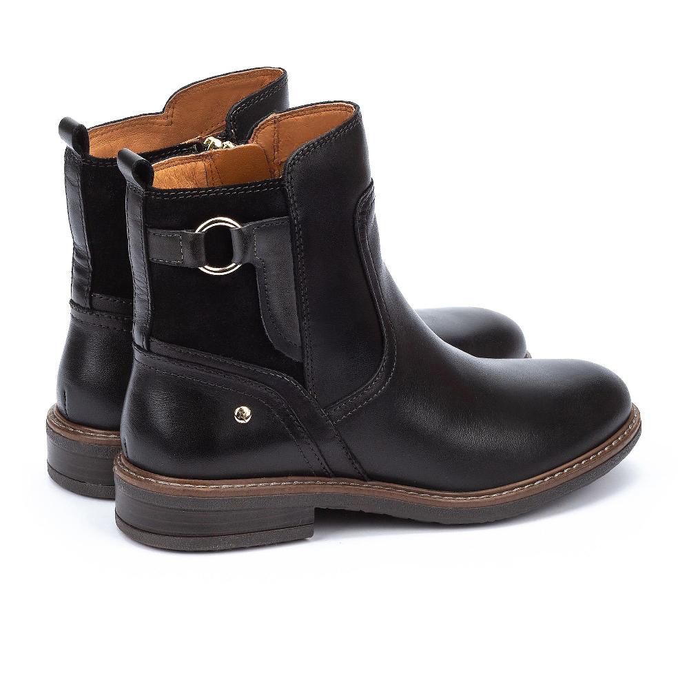 QVC Pikolinos Stivaletti In Pelle Con Inserti Scamosciati Tacco 3cm