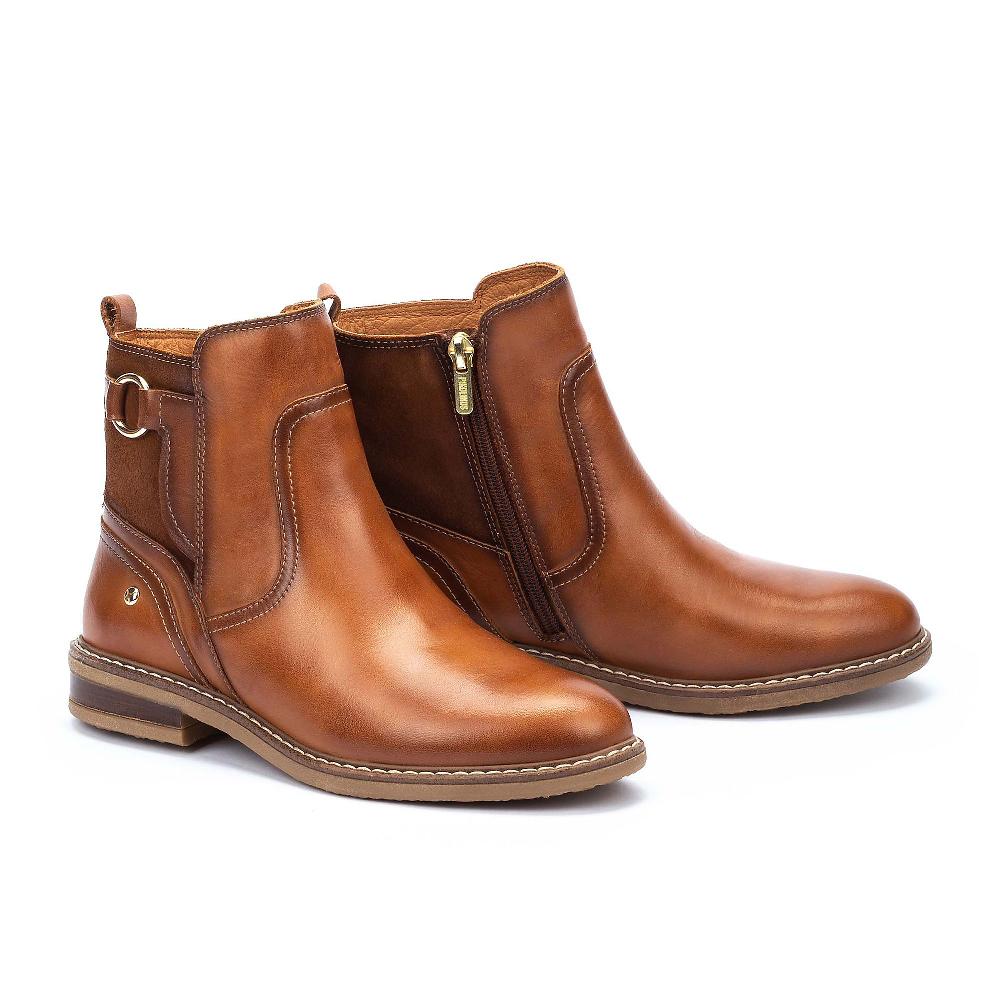 QVC Pikolinos Stivaletti in pelle con inserti scamosciati tacco 3cm