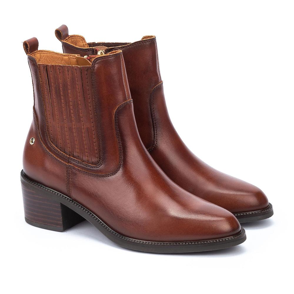 QVC Pikolinos Stivaletti In Pelle Con Inserto Elastico E Tacco 5cm