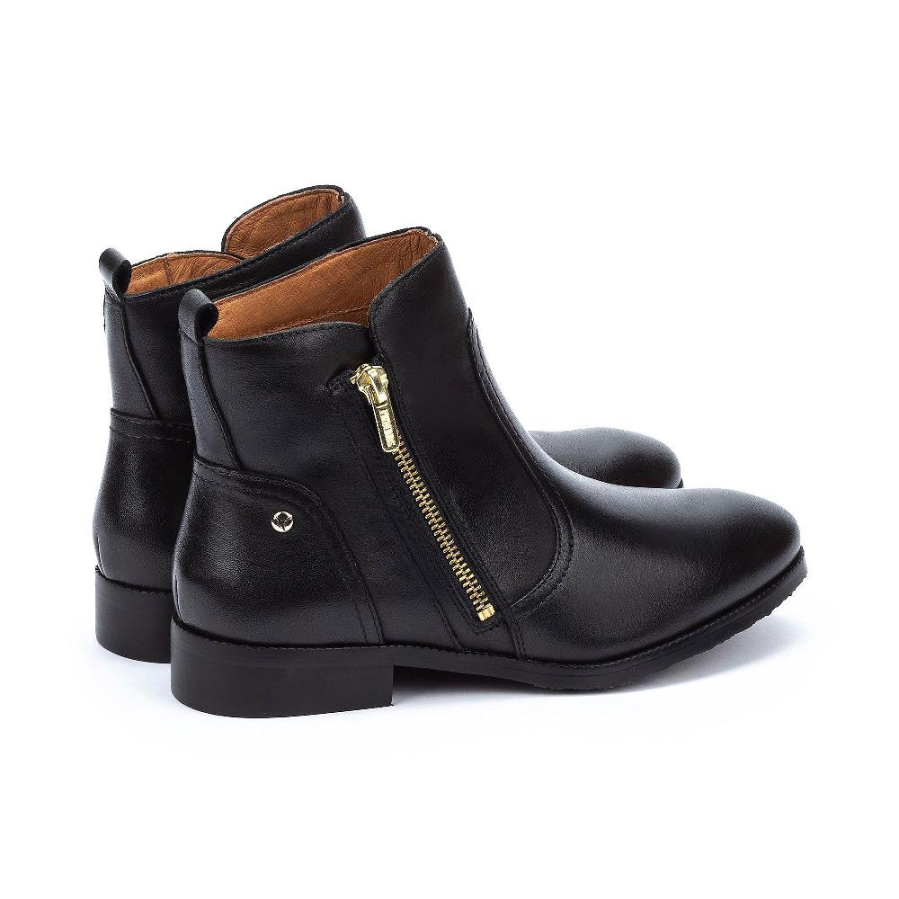 QVC Pikolinos Stivaletti In Pelle Con Zip Laterale Tacco 3cm