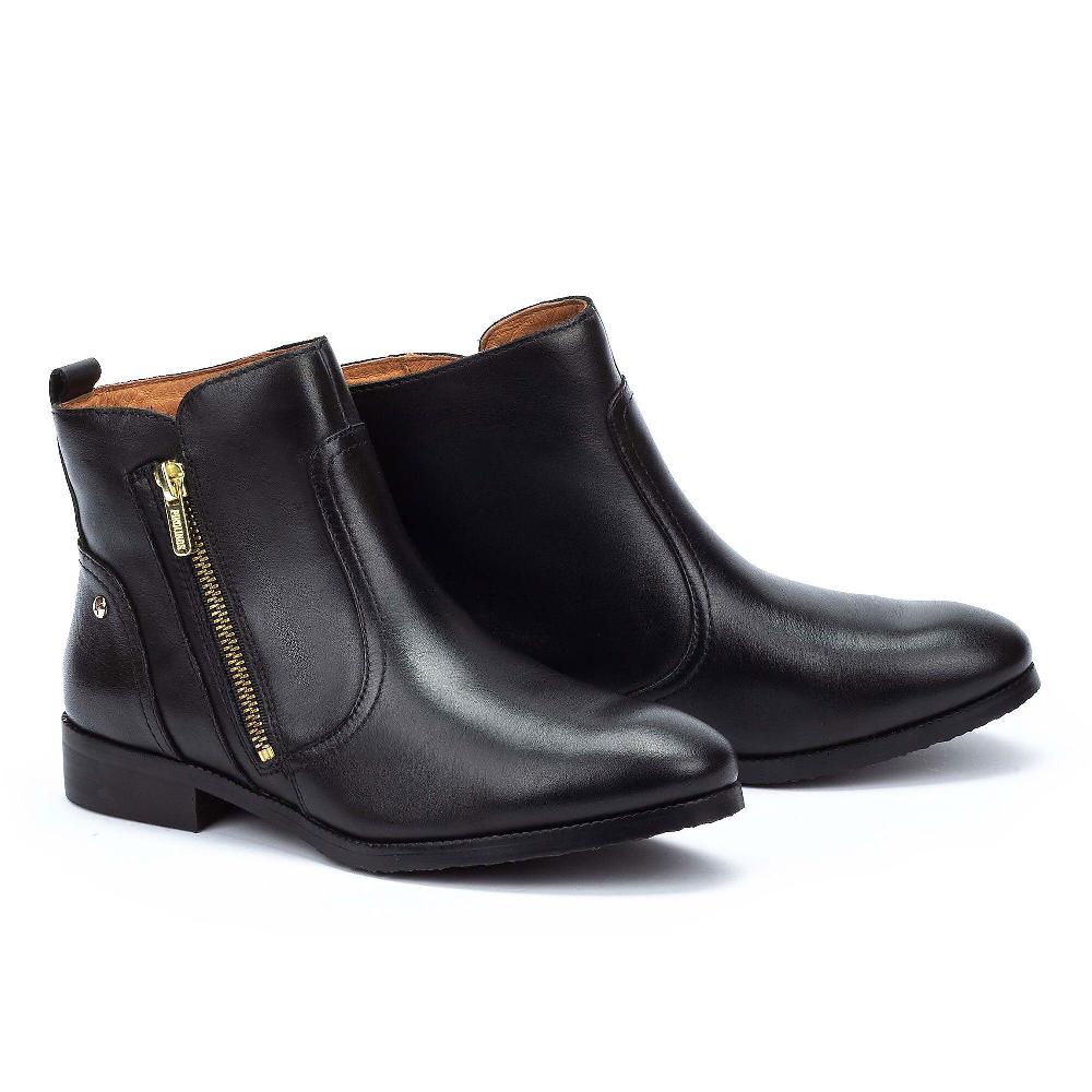 QVC Pikolinos Stivaletti In Pelle Con Zip Laterale Tacco 3cm