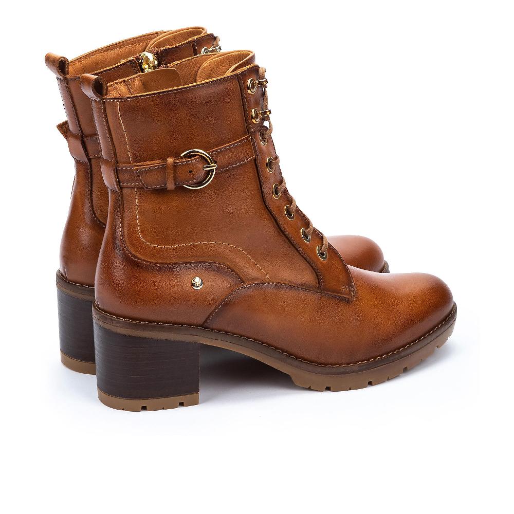 QVC Pikolinos Stivaletti Stringati In Pelle Con Tacco 6cm