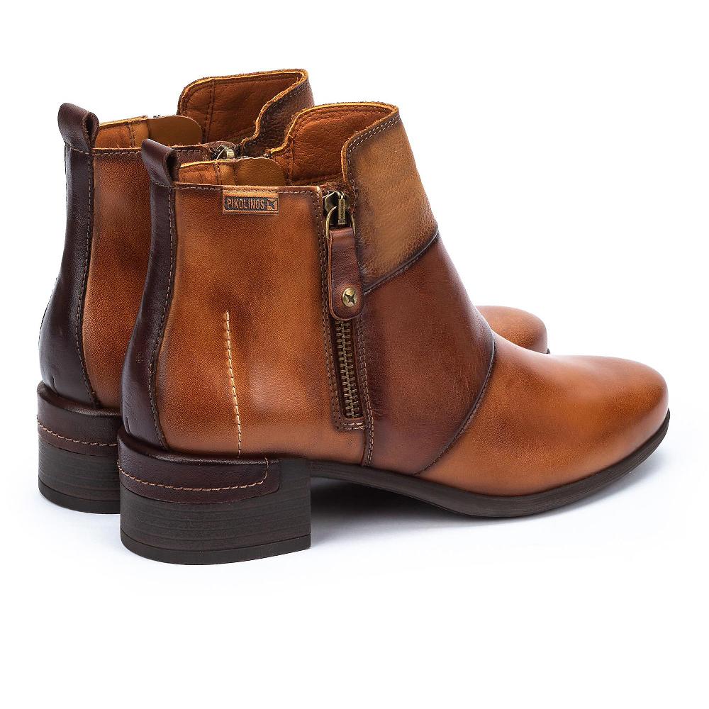QVC Pikolinos Stivaletto In Pelle Con Cuciture A Vista Tacco 4cm