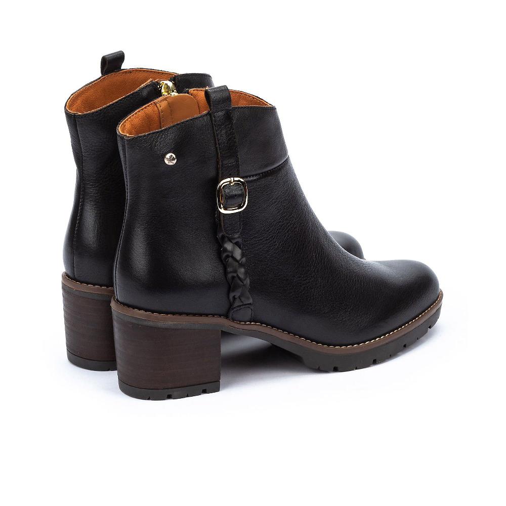QVC Pikolinos Stivaletto In Pelle Con Dettaglio Intrecciato Tacco 6cm