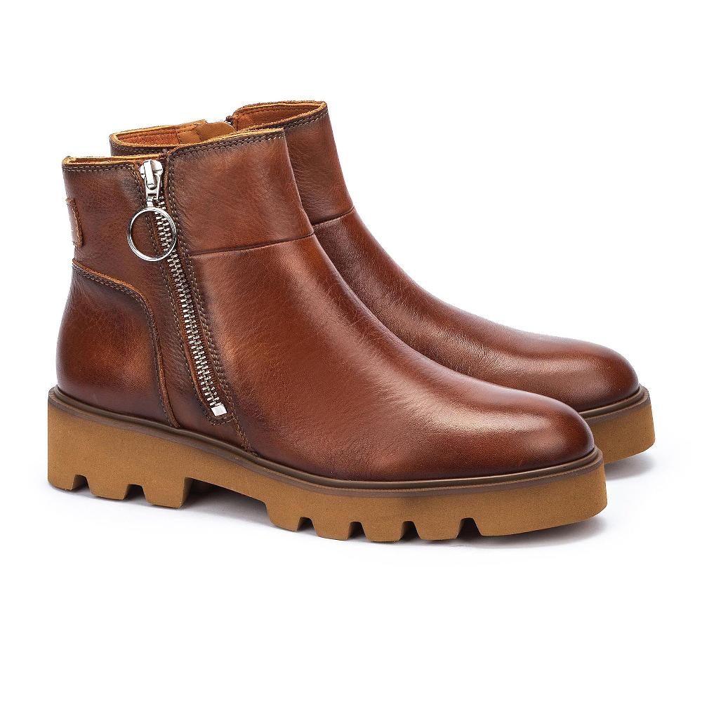 QVC Pikolinos Stivaletto in pelle con zip suola chunky