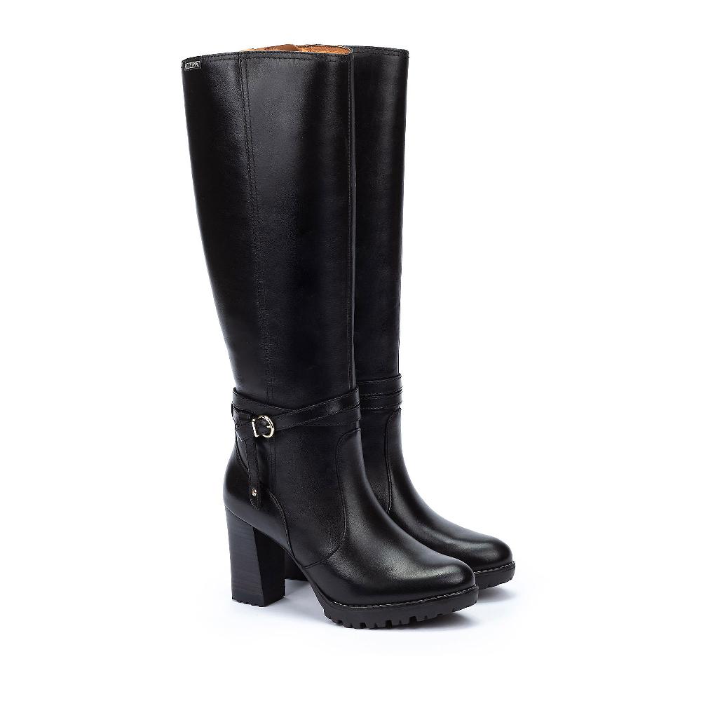 QVC Pikolinos Stivali in pelle al ginocchio con zip interna