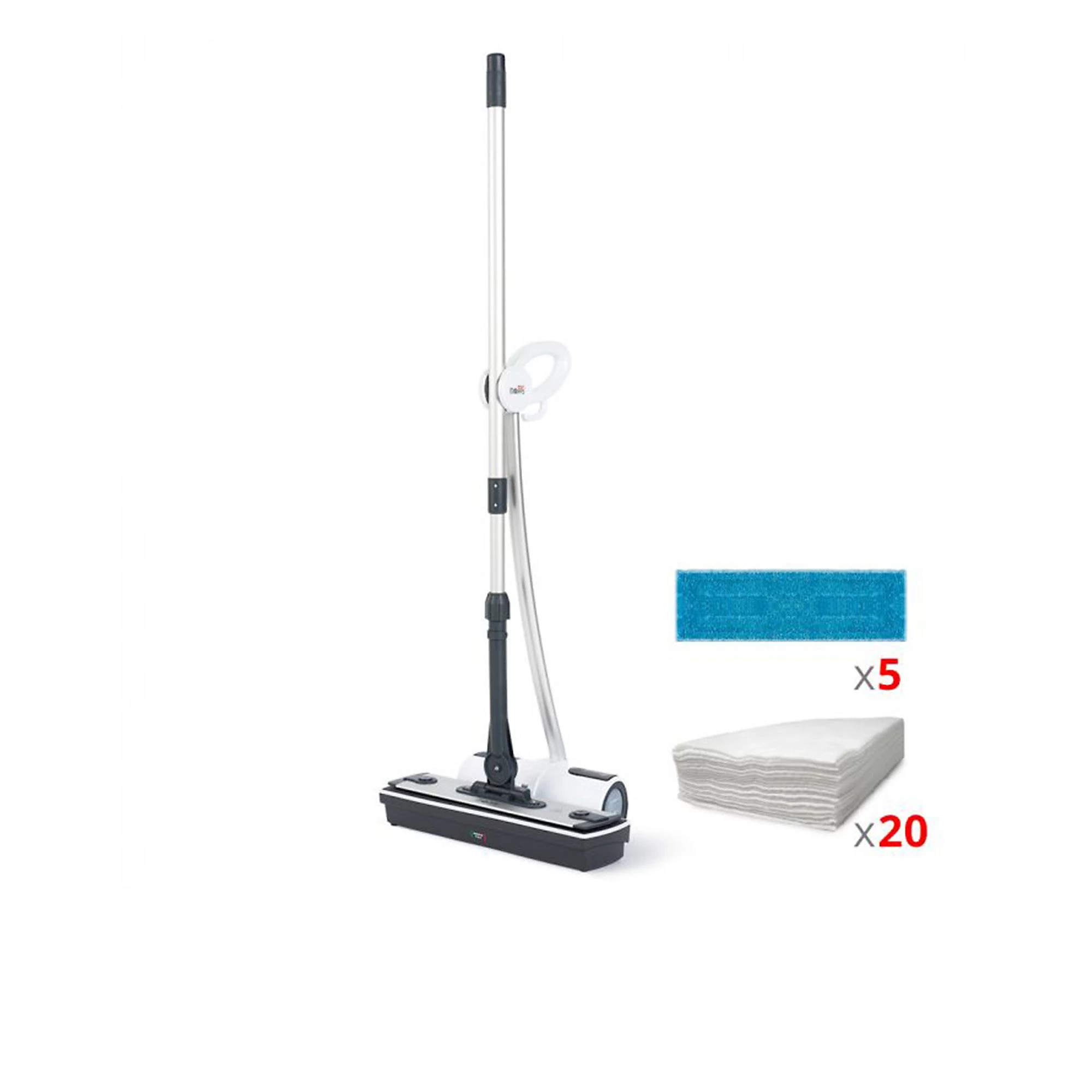 QVC Polti Moppy White Premium lavapavimenti con panni inclusi