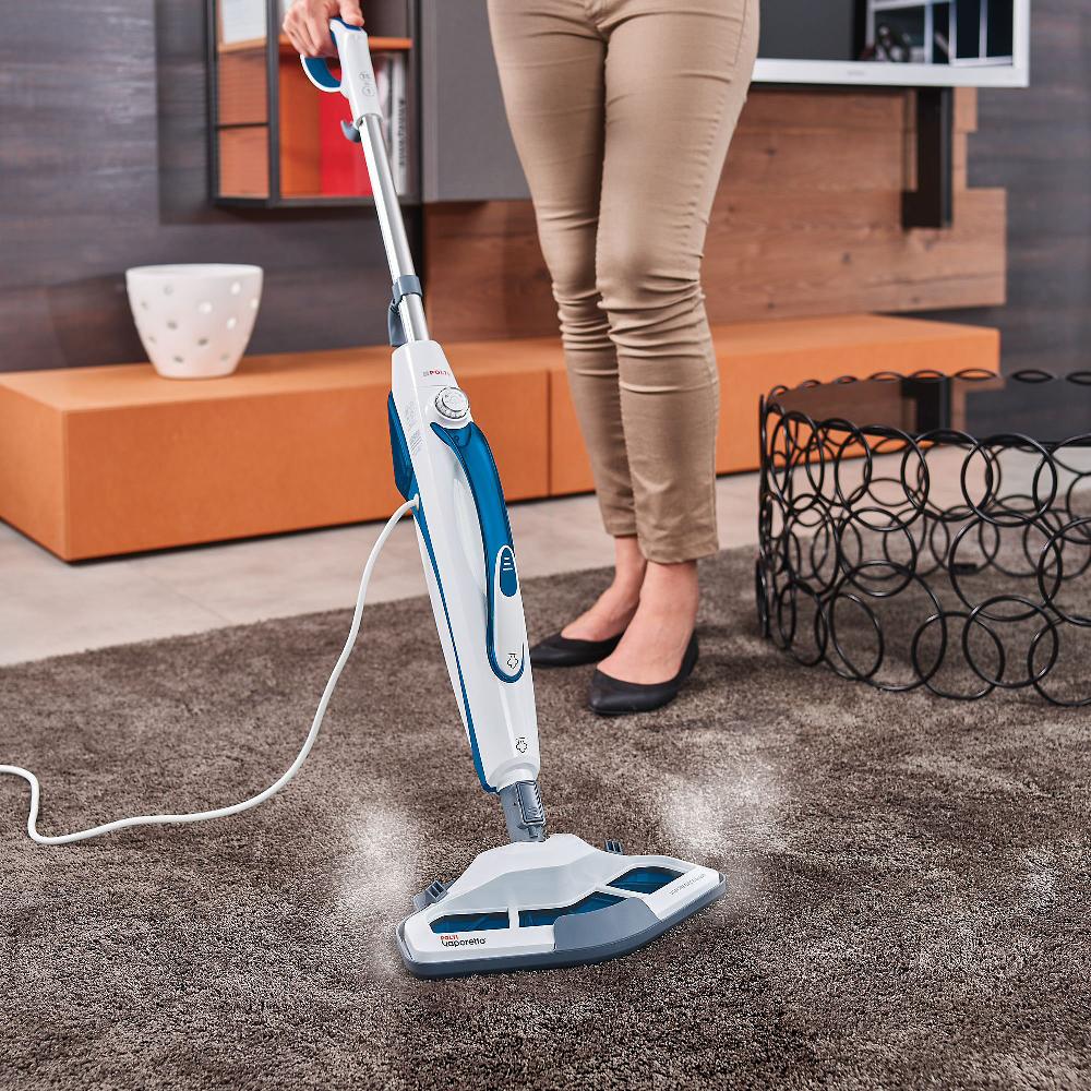 QVC Polti Vaporetto Double scopa a vapore 2in1 con 17 accessori