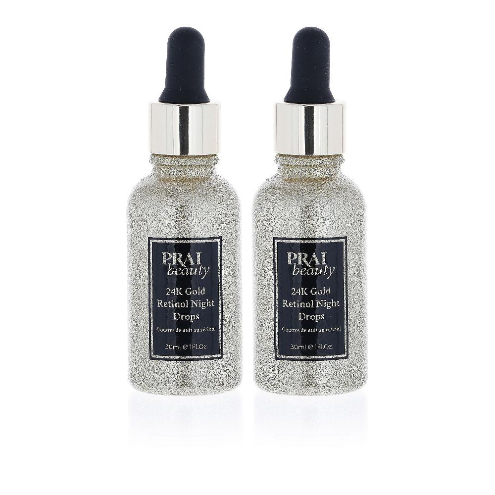 QVC PRAI 24k Gold Siero viso notte con retinolo Night Drops (2 pz)