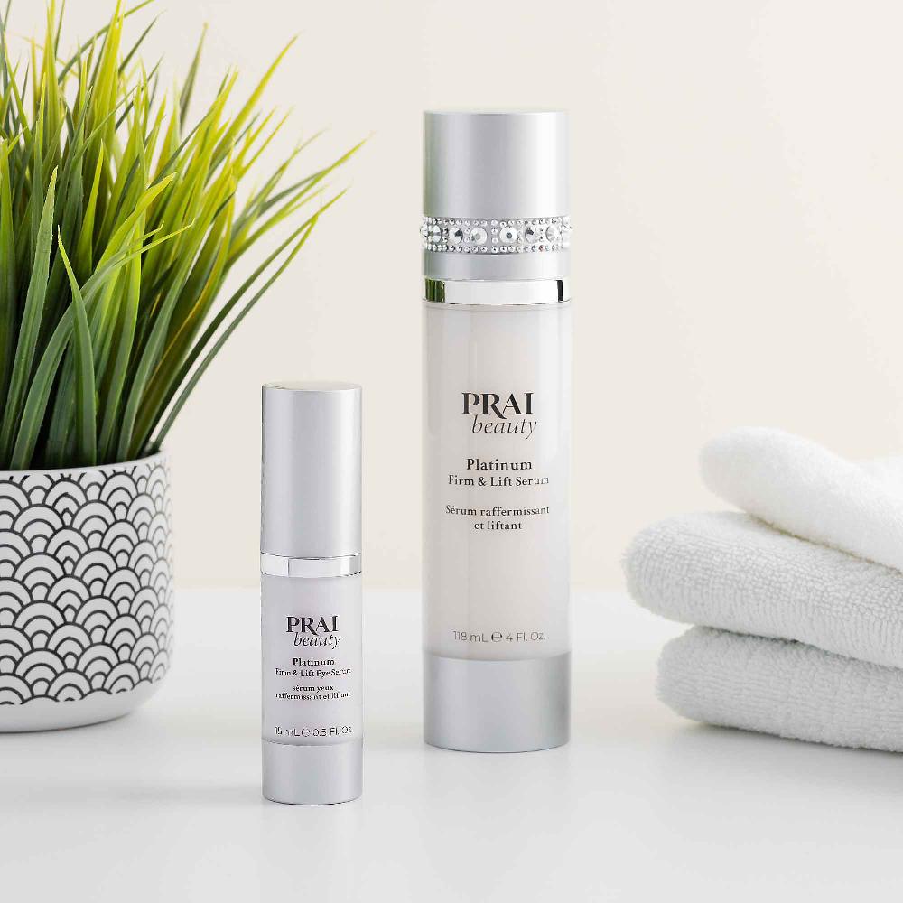 QVC PRAI Platinum Firm&Lift: siero viso e siero occhi