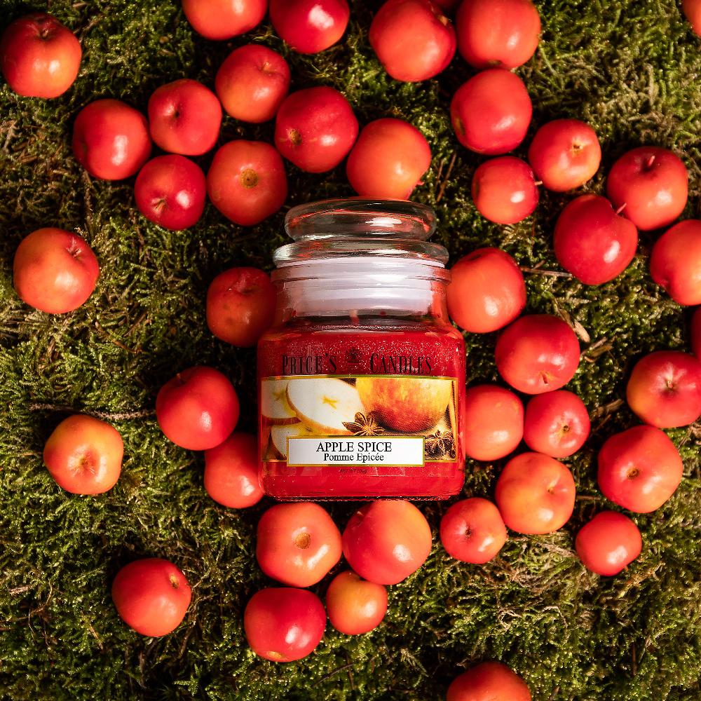 QVC Price's Candles 3 Candele In Giara Media Fragranze Invernali Avvolgenti