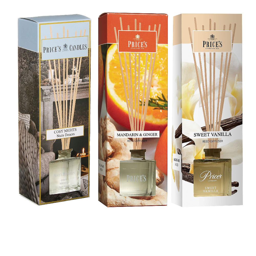 QVC Price's Candles 3 diffusori per ambienti fragranze assortite