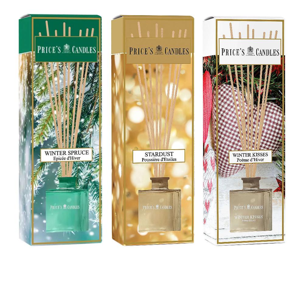 QVC Price's Candles Set 3 diffusori per ambienti con fragranze seasonal