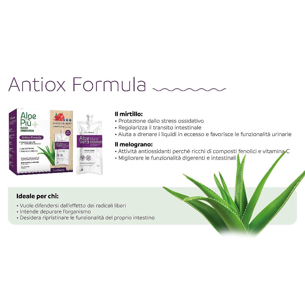 QVC PromoPharma Aloe Più Antiox Formula Integratore (20x50 Ml)