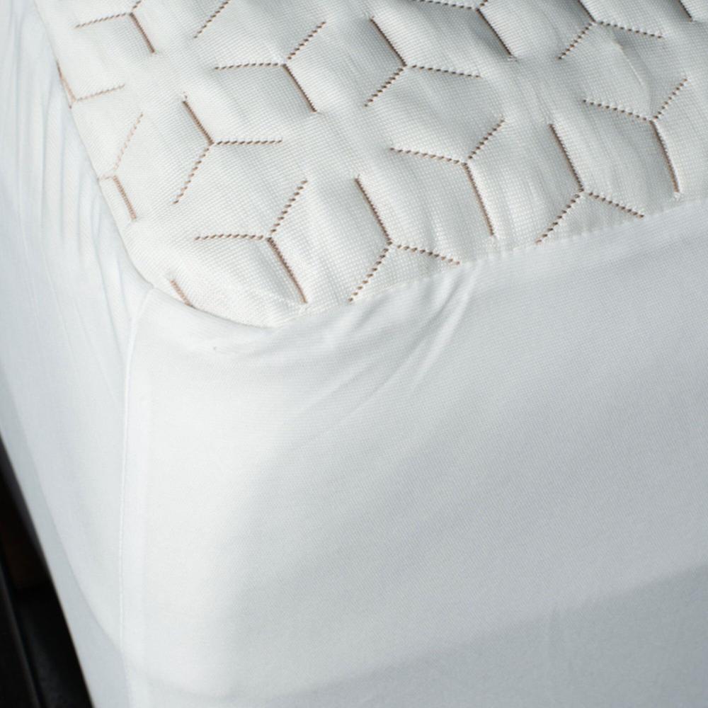 QVC Protect A Bed Set Coprimaterasso E 2 Copricuscini Ad Azione Rinfrescante Con Fili Di Rame