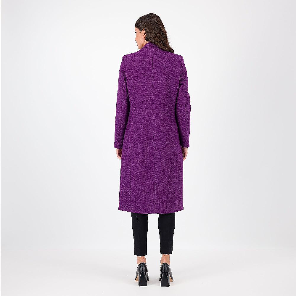 QVC A*dela Cappotto Lungo In Tessuto Effetto Tweed