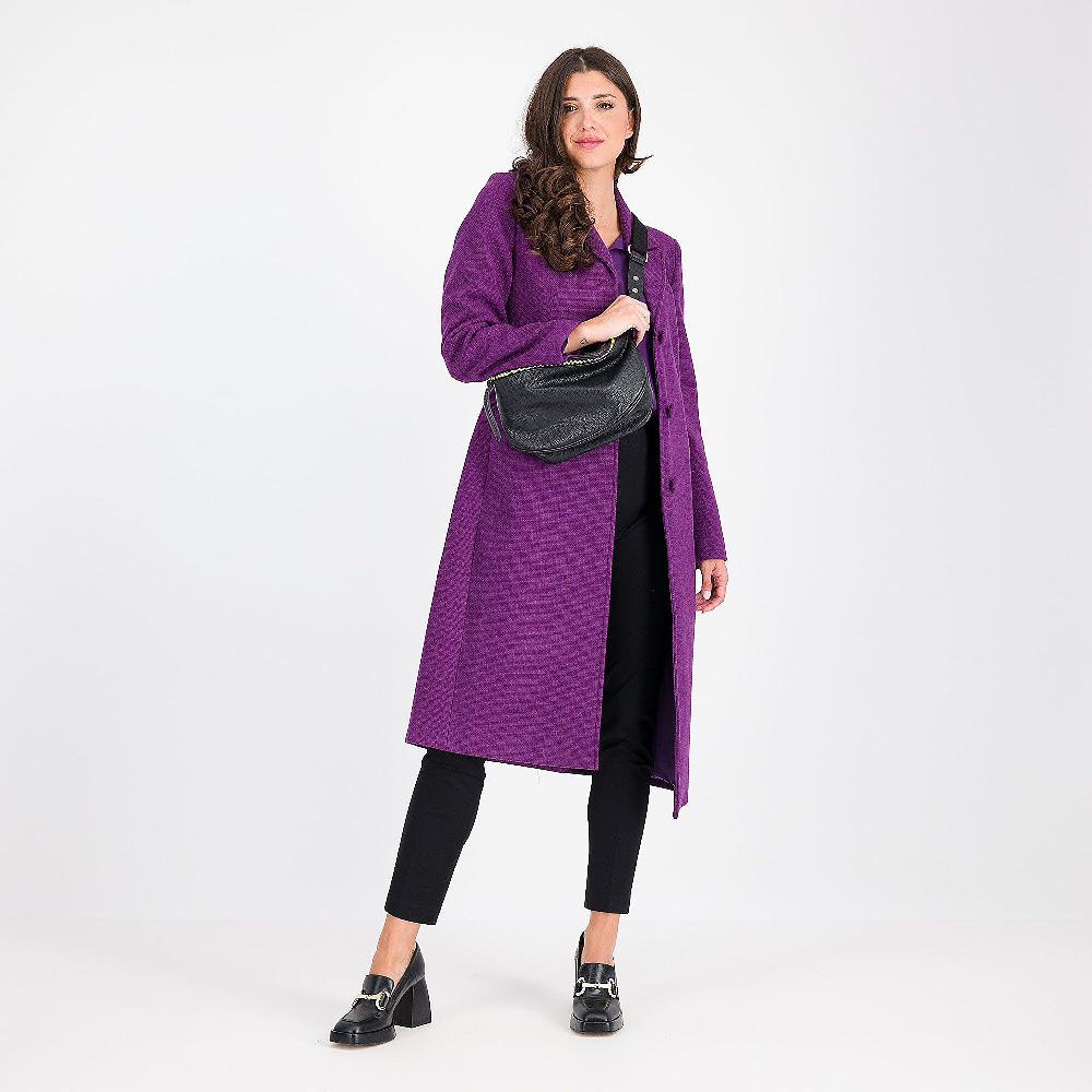 QVC A*dela Cappotto Lungo In Tessuto Effetto Tweed