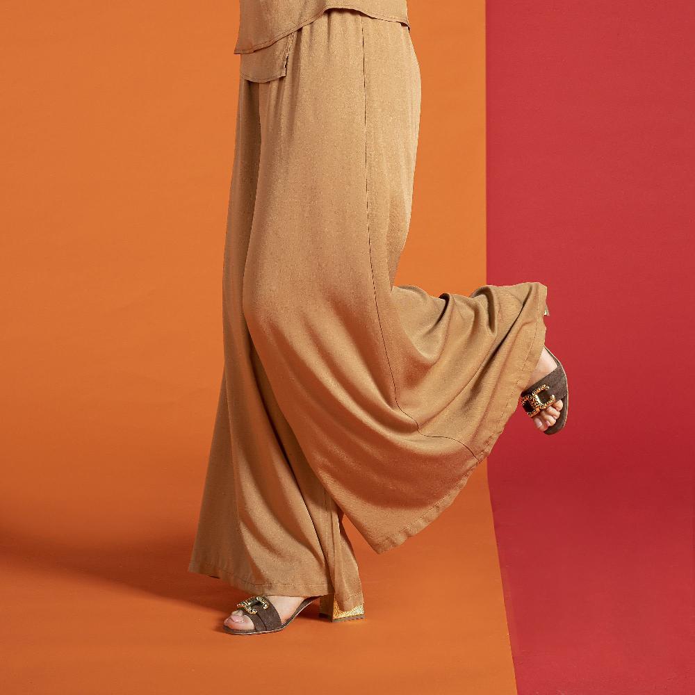 QVC A*dela Pantaloni Ampi In Twill Di Viscosa