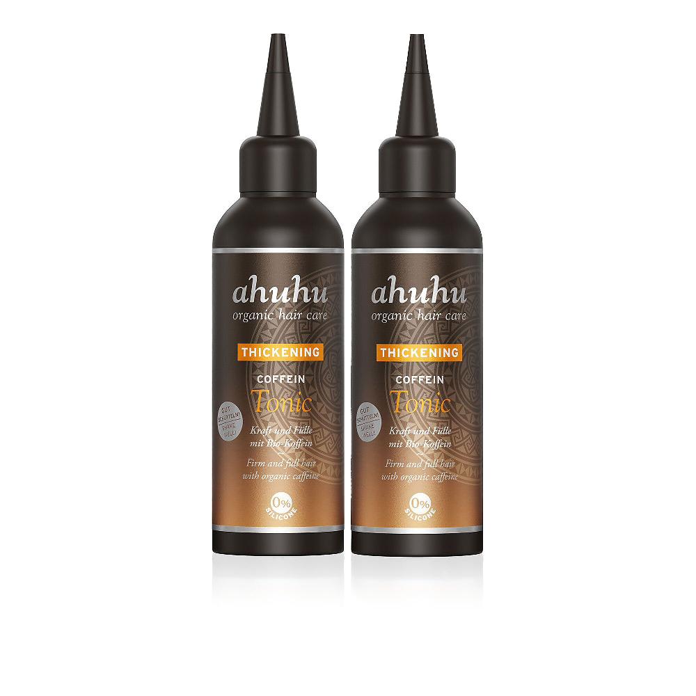 QVC Ahuhu 2 tonici per capelli Thickening Coffein