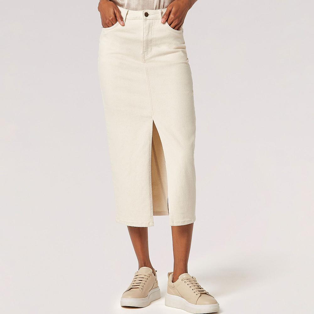 QVC APRICOT Gonna midi in jeans modello 5 tasche