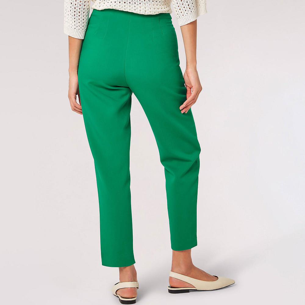 QVC APRICOT Pantaloni Lunghi A Sigaretta Con Pince