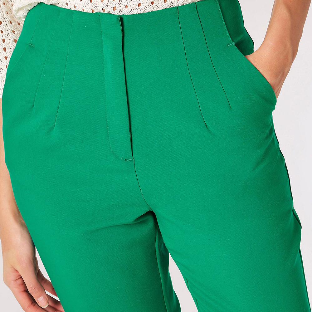 QVC APRICOT Pantaloni Lunghi A Sigaretta Con Pince