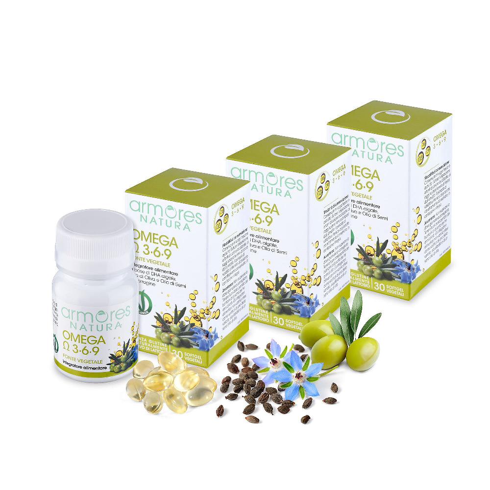 QVC Armores Natura Omega 3-6-9 Integratore (90 caps)