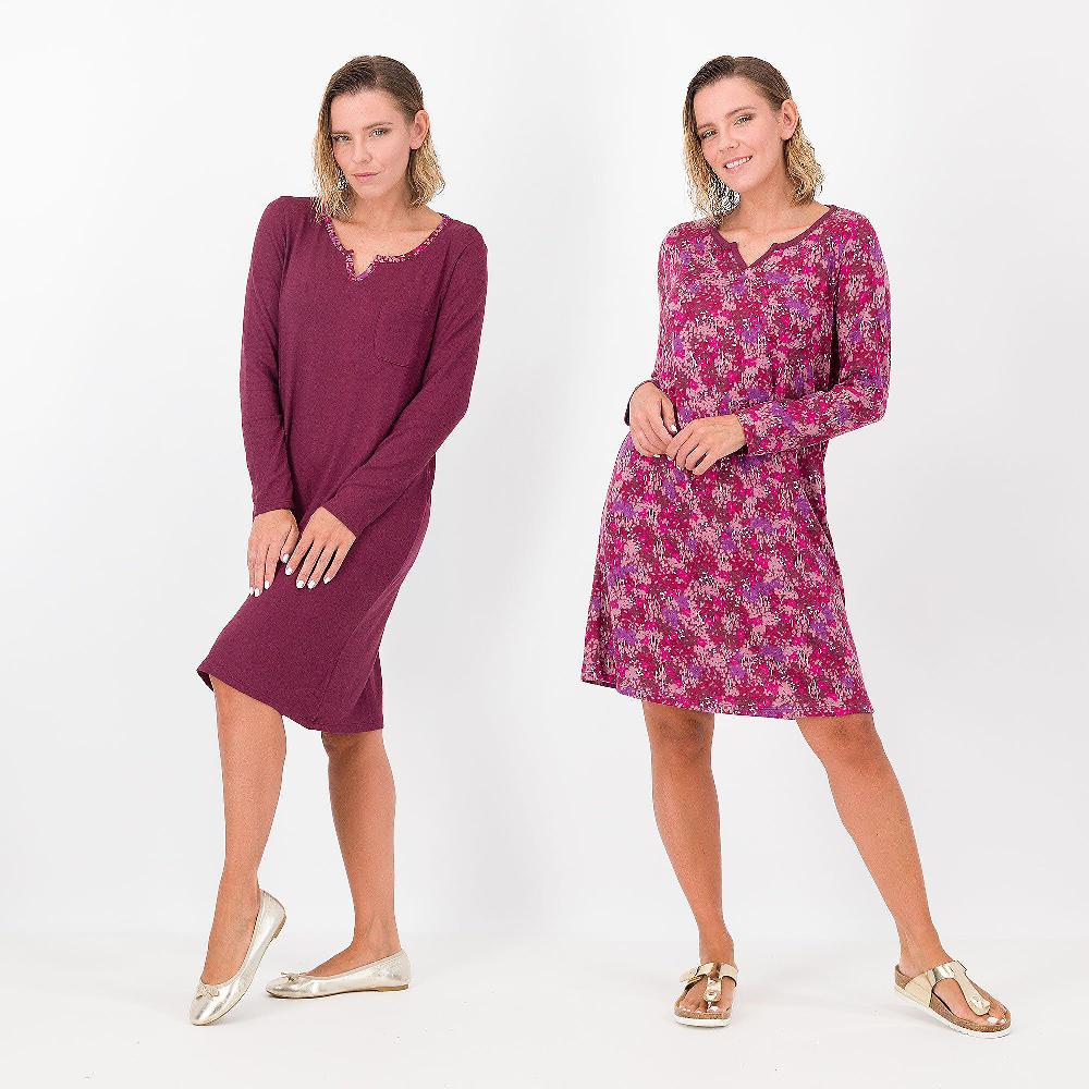 QVC Carole Hochman Set 2 camicie da notte